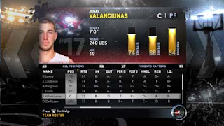 NBA 2K12 Jonas Valanciunas - Toronto Raptors