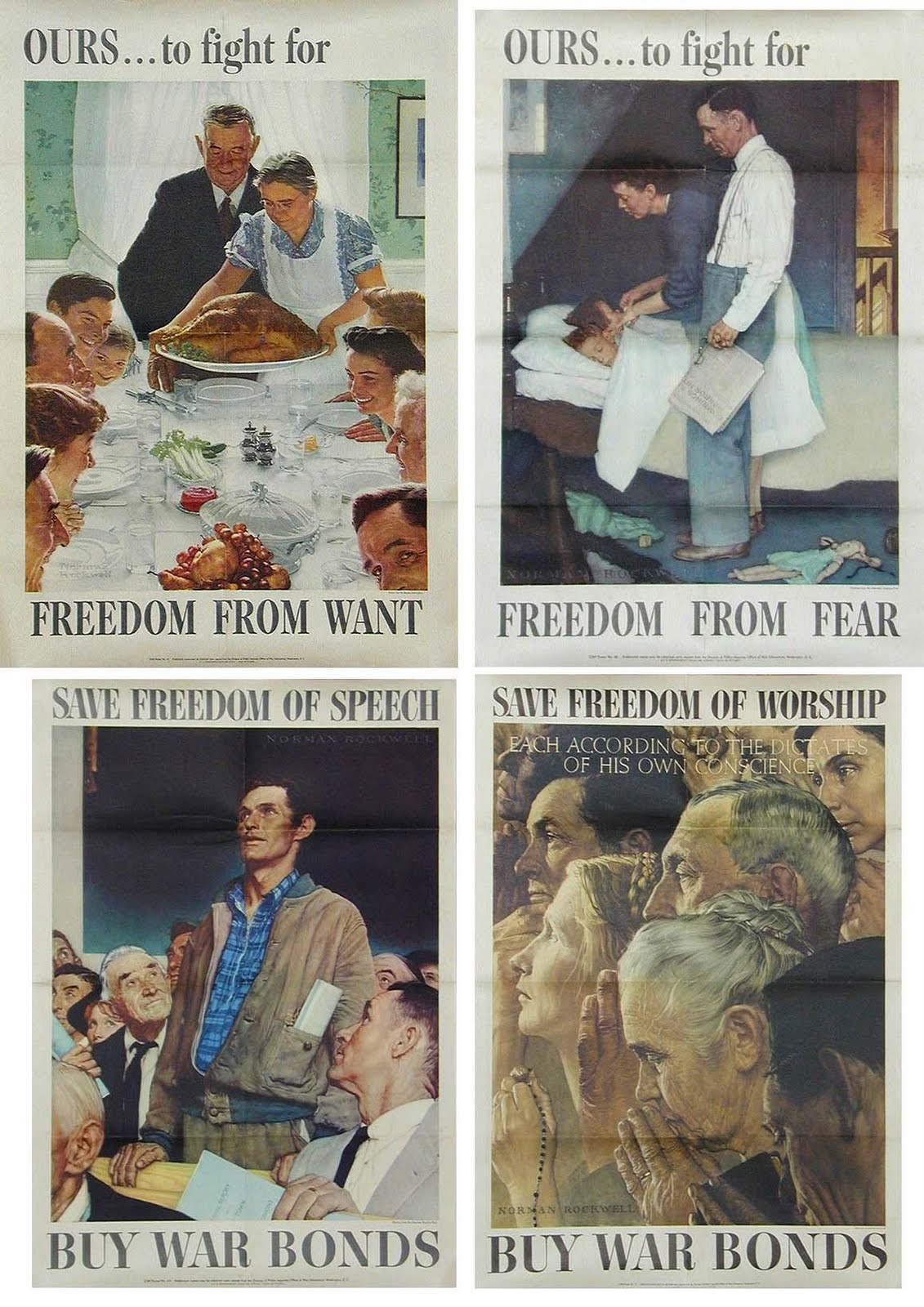 Mr. MintArt: Four Freedoms Posters