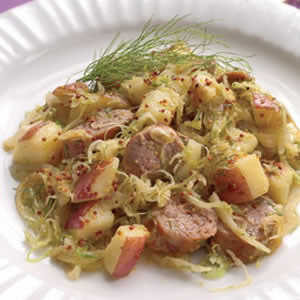 Grilled Turkey Sausage with Fennel Salad | Healthy Turkey Sausage with Fennel Salad Recipe Tips
