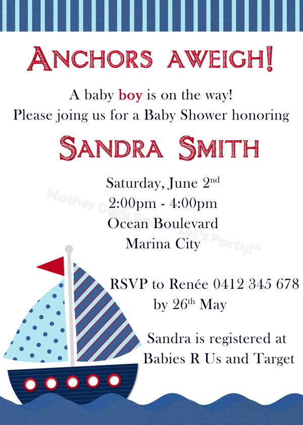 zazzle nautical baby shower invitations