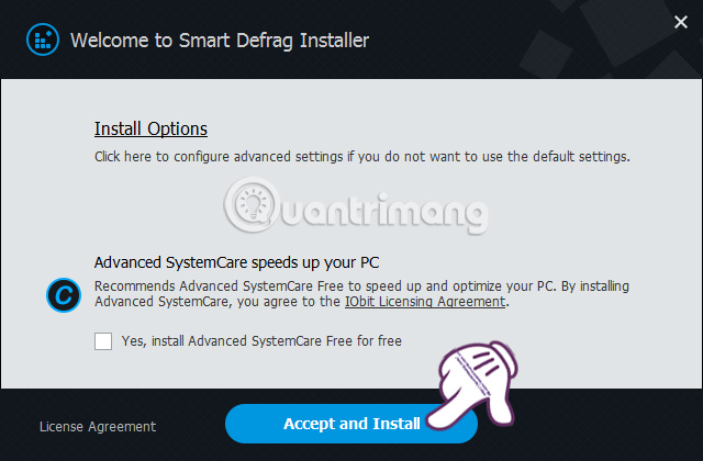 Установите программное обеспечение Smart Defrag