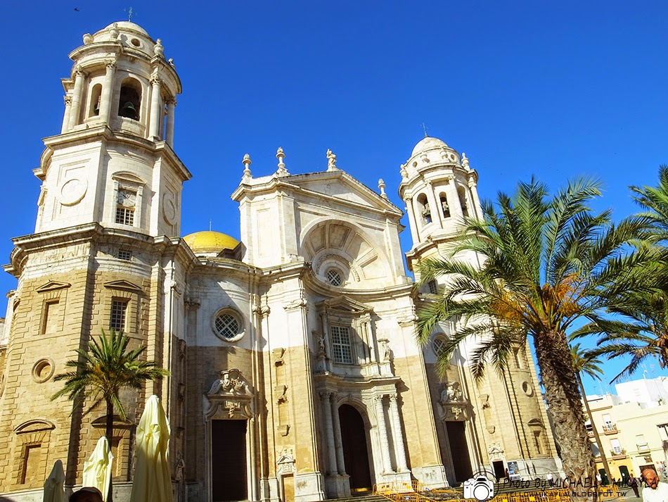 回到最美好的時光: D14-Cádiz．海藍藍的Cádiz blue。加的斯主教堂 Cádiz Cathedral