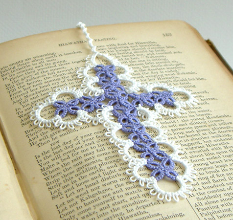 Crochet a Cross Bookmark - Easy Craft -
 Old Emails and Easy