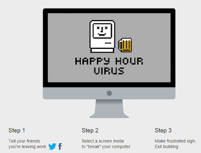 موقع  happy hour virus لعمل بعض المقالب الطريفة في أصدقائك 