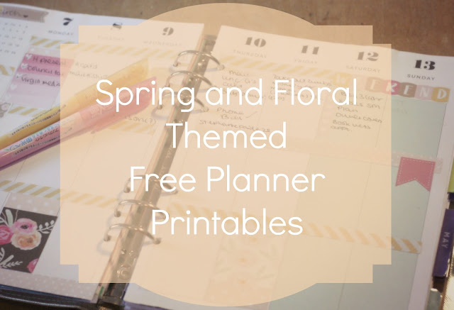 spring floral themed free planner printables spring floral themed free planner printables