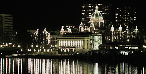 British Columbia Parliament Buildings Lights