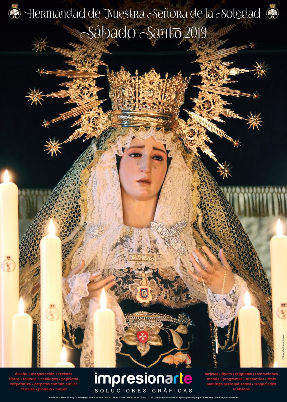 Cartel de la Hermandad de Nuestra Señora de la Soledad 2019