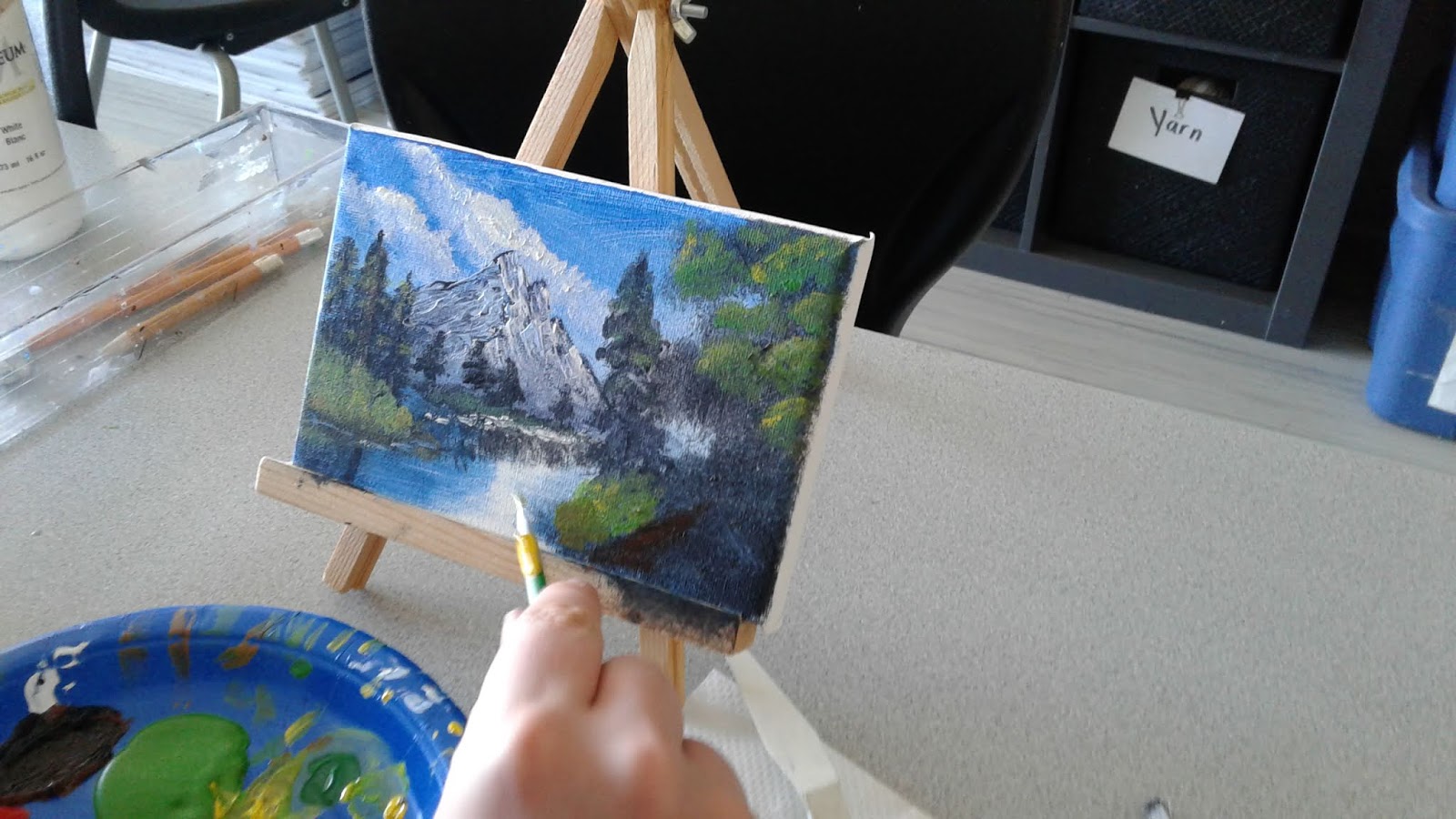 a faithful attempt: Painting with Bob Ross- Mini Acrylic Paintings