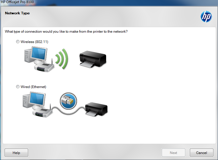 hp 8100 wifi setup