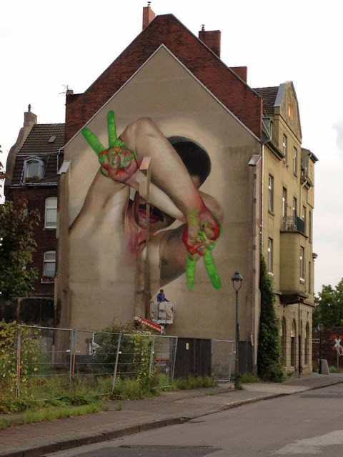 Street Art By Case On The Streets Of Dusseldorf, Germany. 3