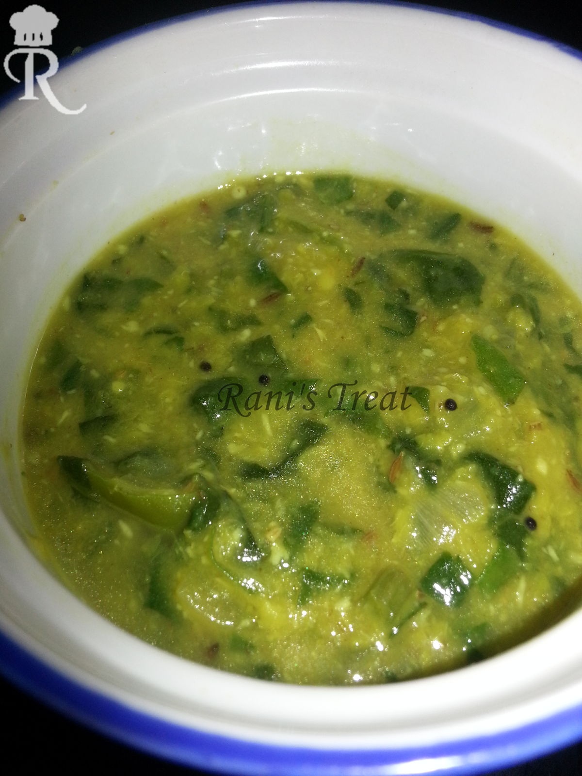 Rani's Treat Palak Keerai Kootu Dhal Spinach