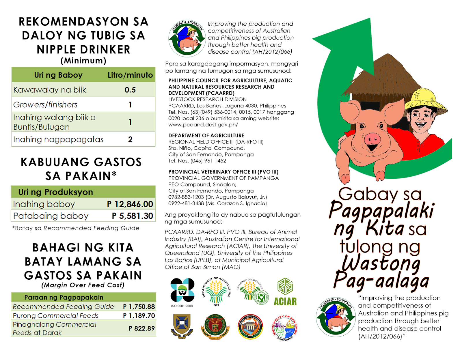 Portfolio: Leaflet - Gabay sa Pagpapalaki ng Kita sa Tulong ng Wastong