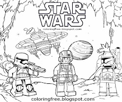 wars coloring lego space printable drawing battle sheets droid clone starwars clipart sheet poster july luke starrs phenomenal printables brilliant