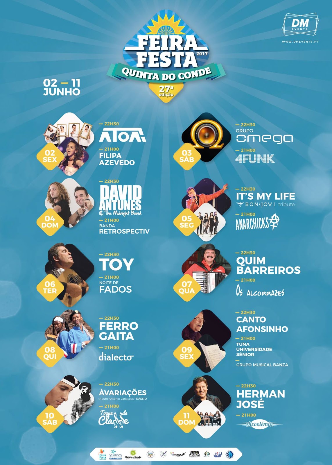 CARTAZ FEIRA FESTA DA QUINTA DO CONDE 2017 SESIMBRA