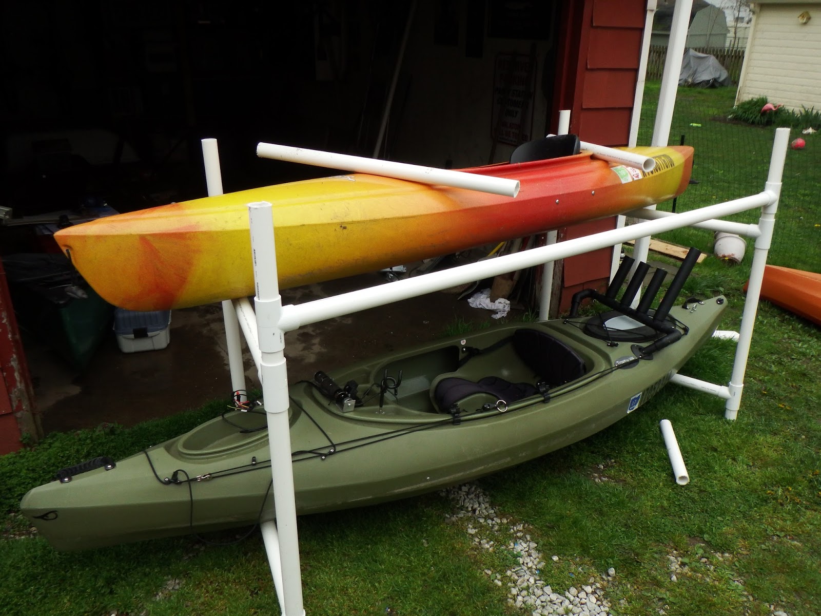 The Northern Spike DIY Kayak Storage Rack