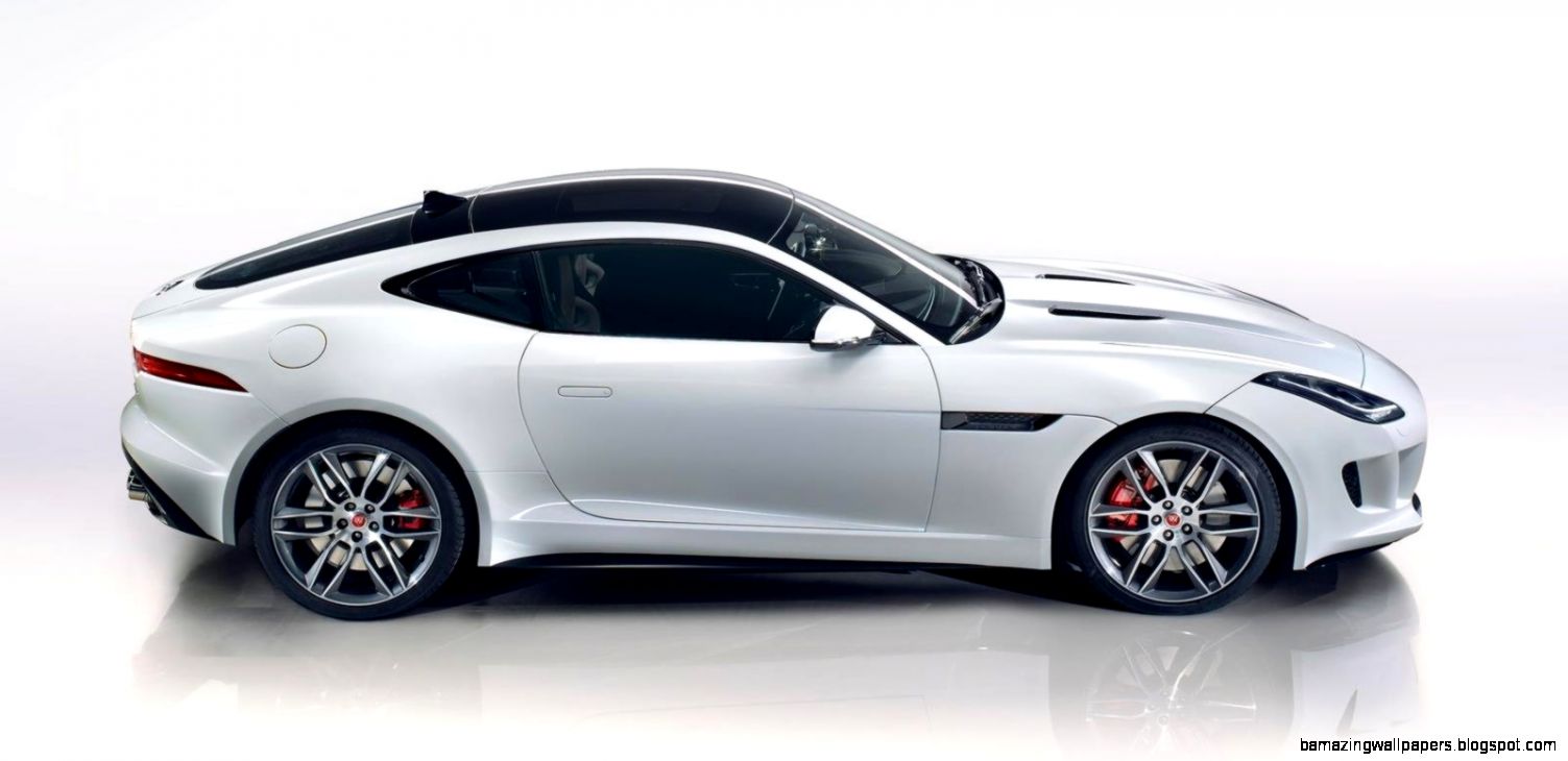White 2015 Jaguar F Type R Coupe