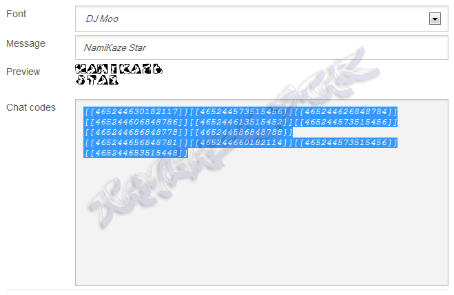 Chat code. Chat code