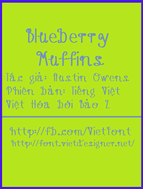 [Curly] UVF Blueberry Muffins Việt hóa