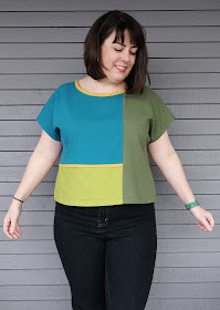 Cookin' & Craftin': Sewing Leftovers: Colorblocked Style Arc Quinn