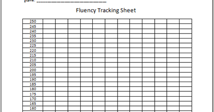 iHeartLiteracy: Friday Freebie: Fluency Tracking Sheets