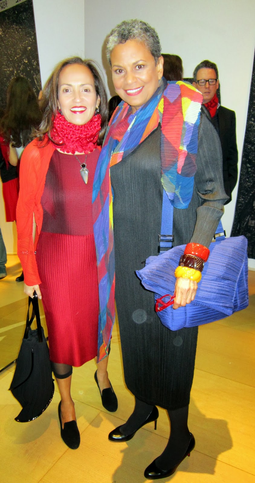 Idiosyncratic Fashionistas: Issey Miyake Hues of Red Party