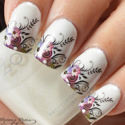 Lady Queen Beauty Floral Water Decals - Manna's Manis