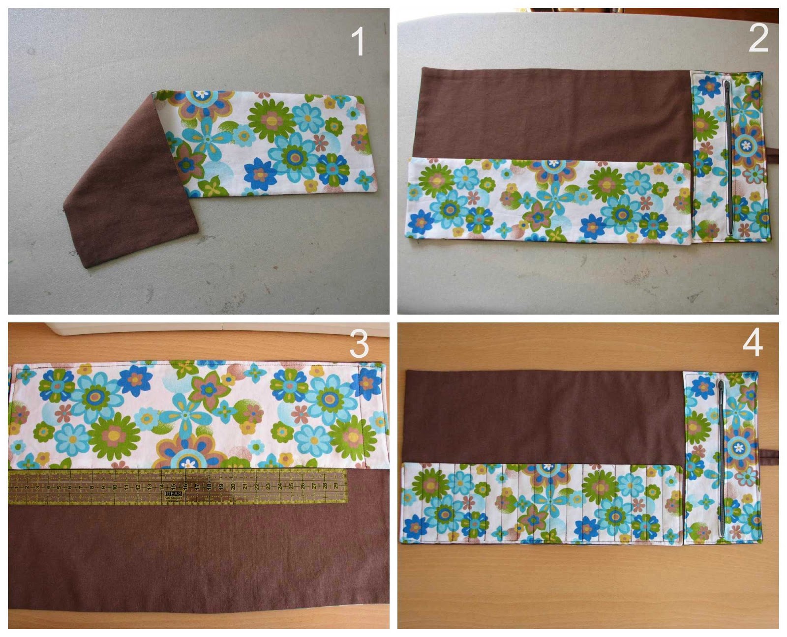 Deshilachado: Tutorial: estuche enrollable / Tutorial: pencil