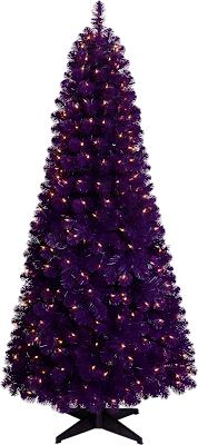 purple Christmas tree