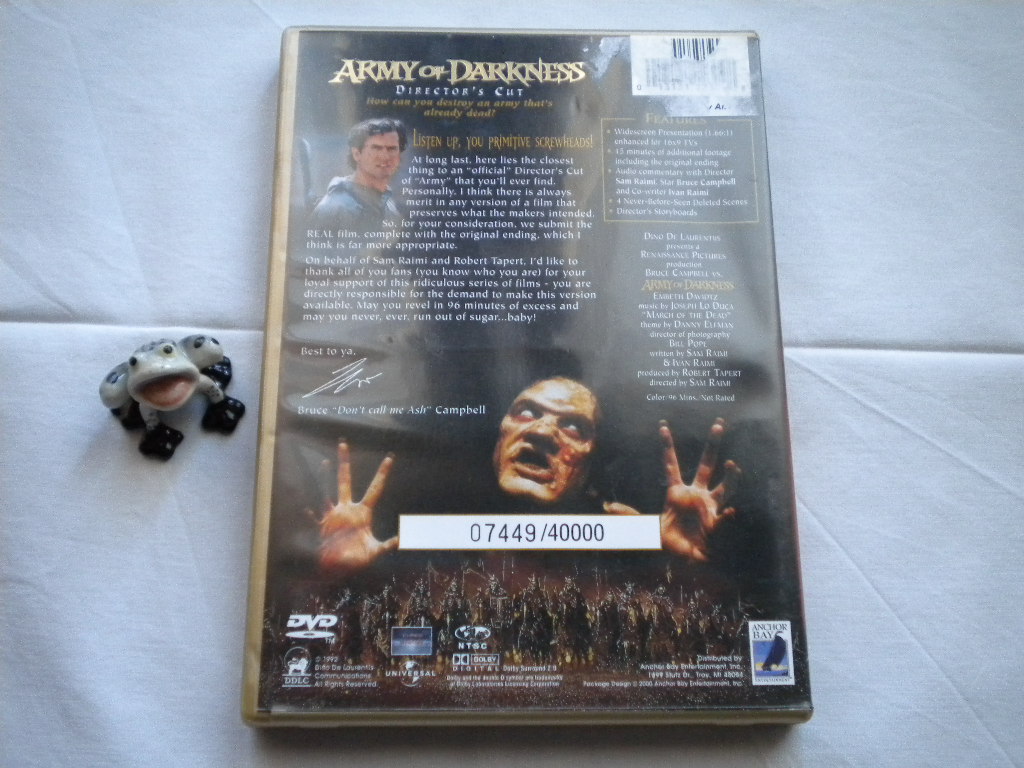 Jack Torrance's REDROOM Army of Darkness Director's Cut Limited an
