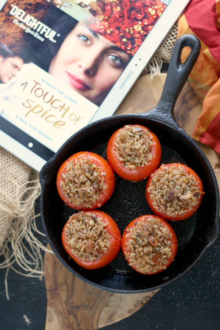 Turkish Stuffed Tomatoes (Domates Dolmasi) | A Touch of Spice #FoodnFlix