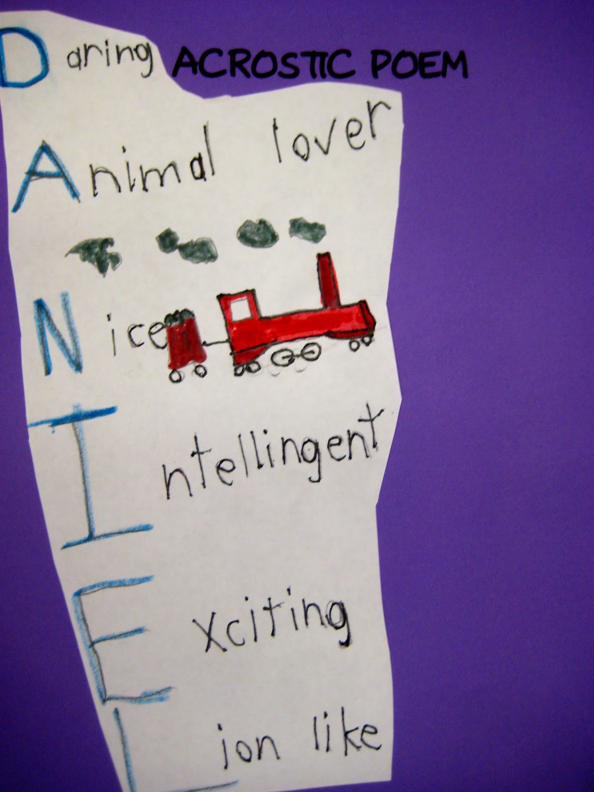 Ms. Liebel's Classroom: Poetry Unit: Acrostic Poem