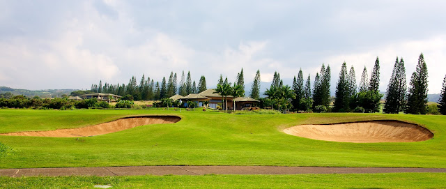 high sand bunker in golf