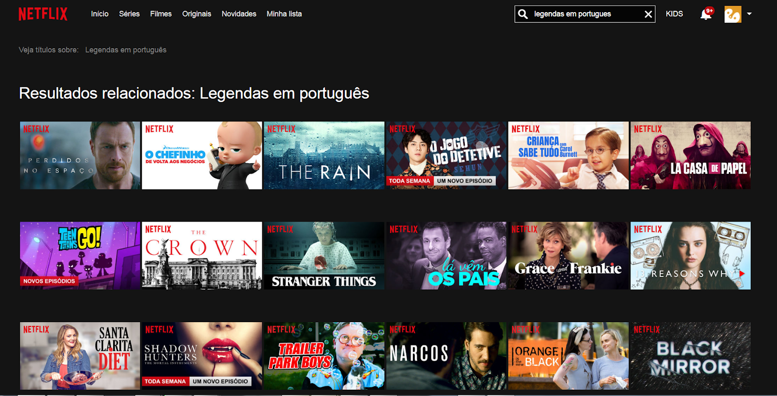 O que tem no Netflix com legendas em português Lista atualizada Maio