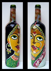 glass bottle painted hand bottles painting wine flower jars empty vases craft crafts flowers diy paint lady projects decor discover