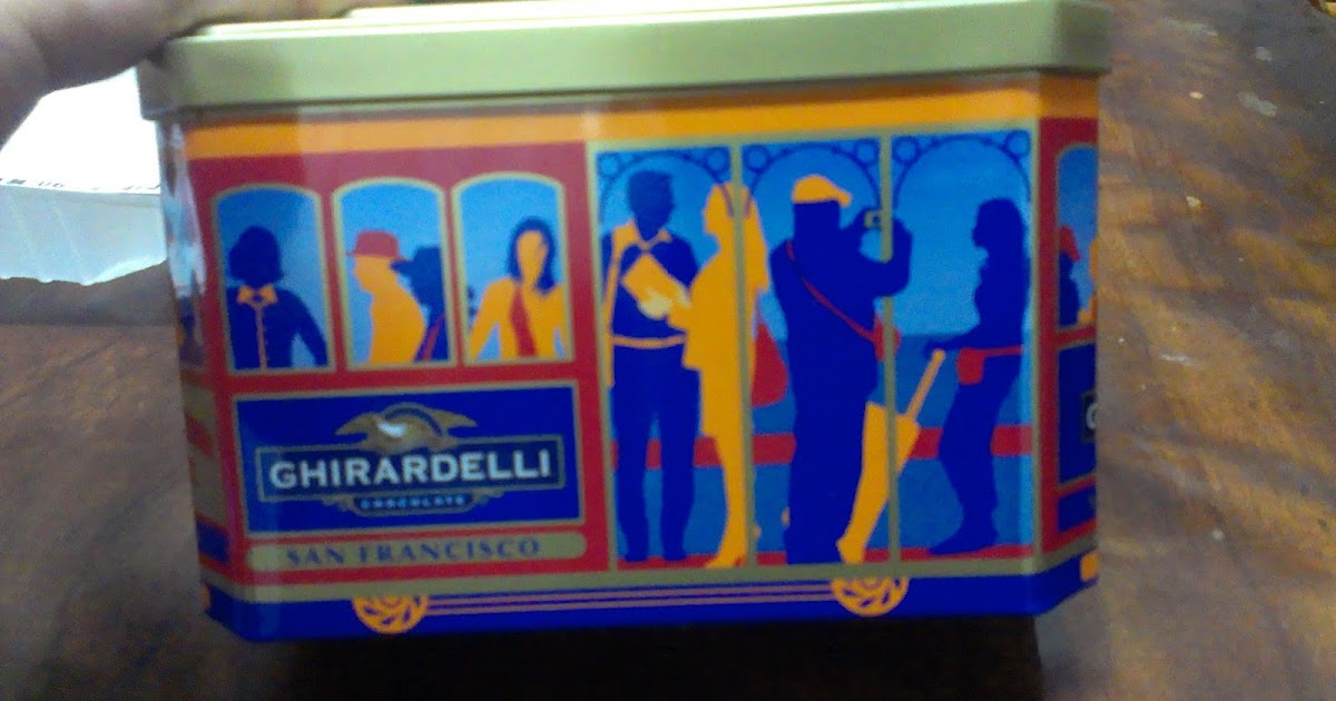 GHIRARDELLI Cable Car Gift Tin with Squares Chocolates 舊金山叮噹車巧克力盒