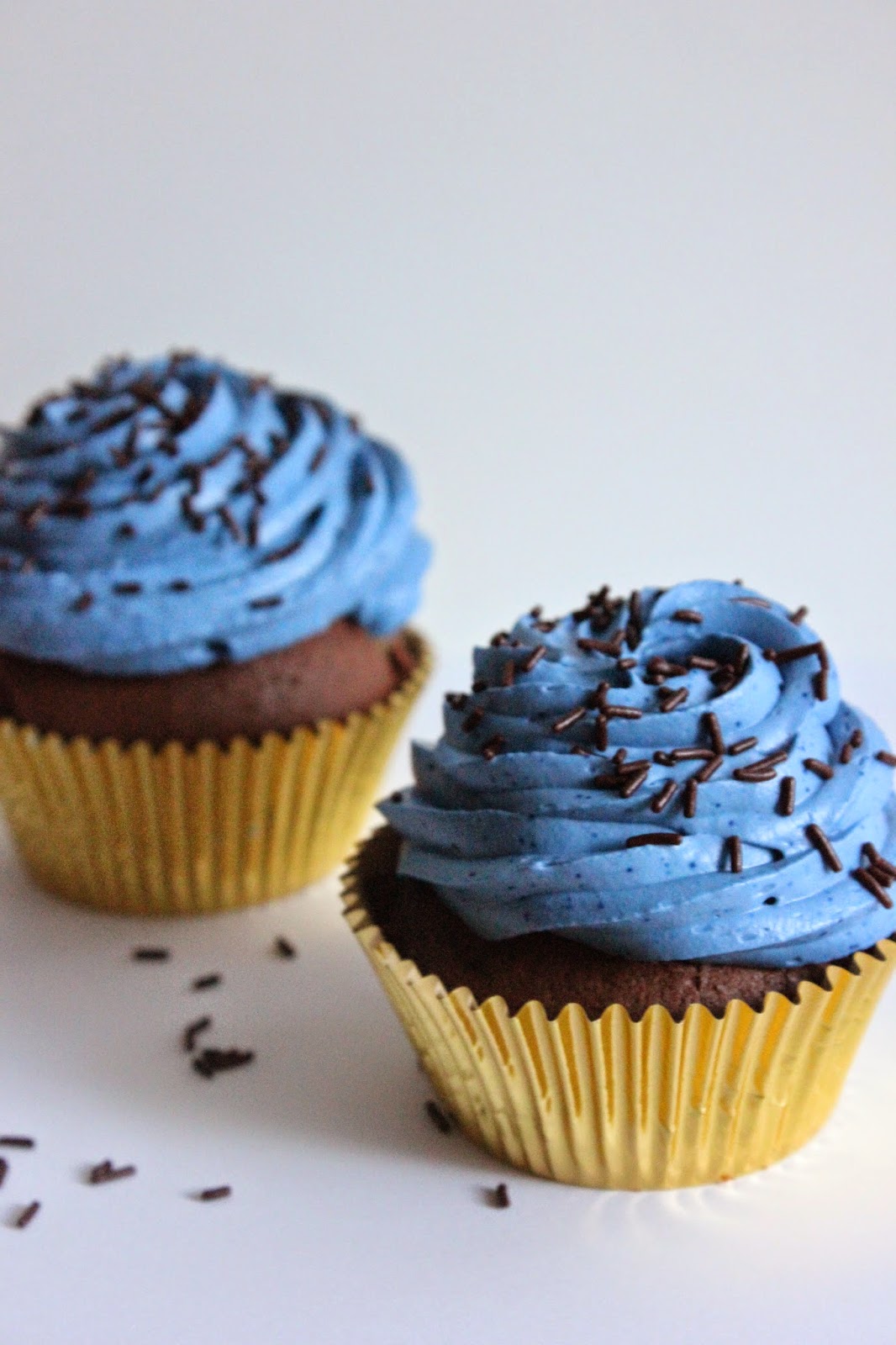 Cupcakes en trompe l'oeil chocolat vanille et caramel au