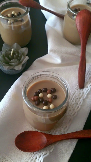 Crema vasitos cappuccino capuchino soja caramelo sin horno facil rapido postre