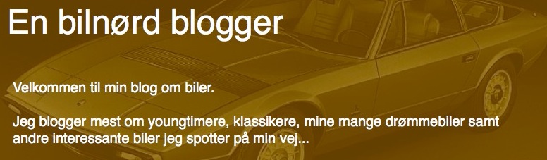 En bilnørd blogger