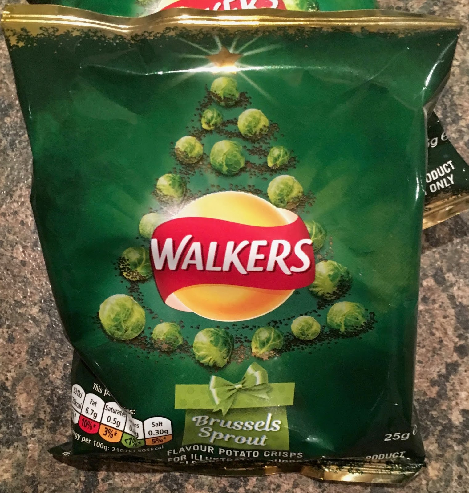 FOODSTUFF FINDS Walkers Brussels Sprout Crisps (Asda) By SpectreUK
