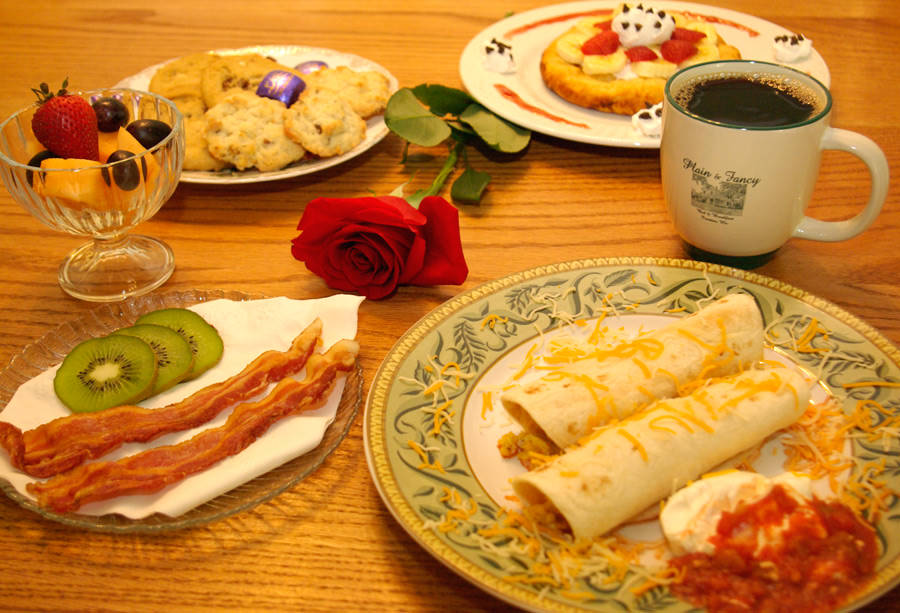 Картинки с добрым утром и приятного аппетита