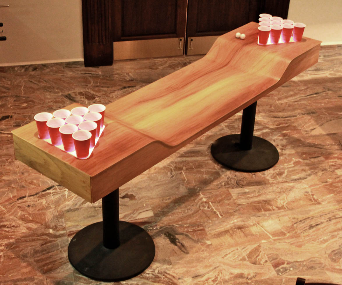 Custom Light Up Beer Pong Tables Add A Little Taste To The Game