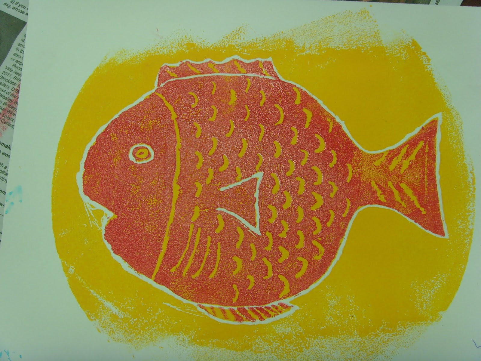 Corbet Art Exploring poly block printing