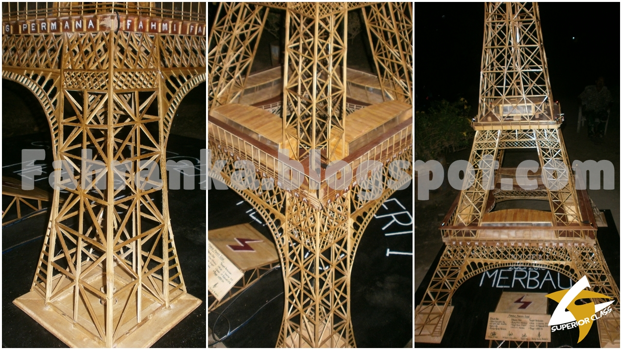 Menara Eiffel Dari Stik Es Krim | Ruang Ilmu