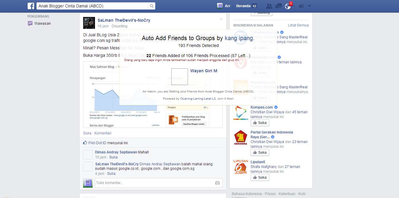 Trik Cara Auto Invite Group Facebook TRIK TRIK