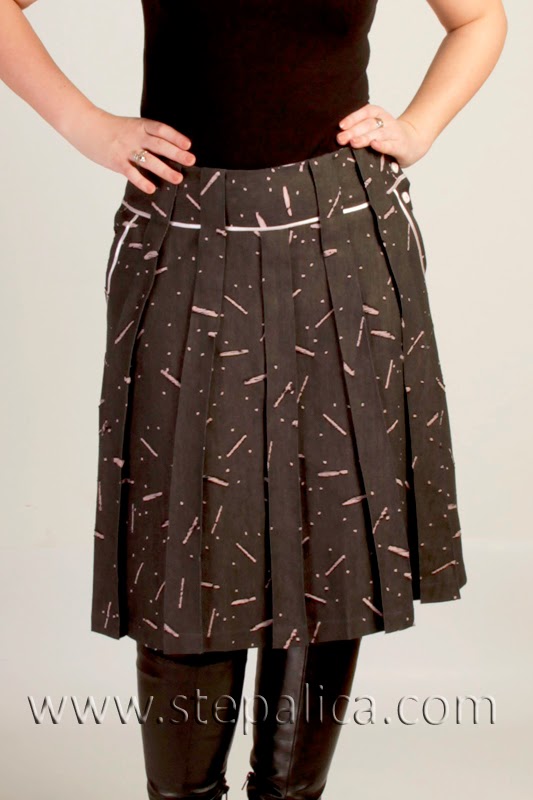 Stepalica: Zlata skirt pattern - view A