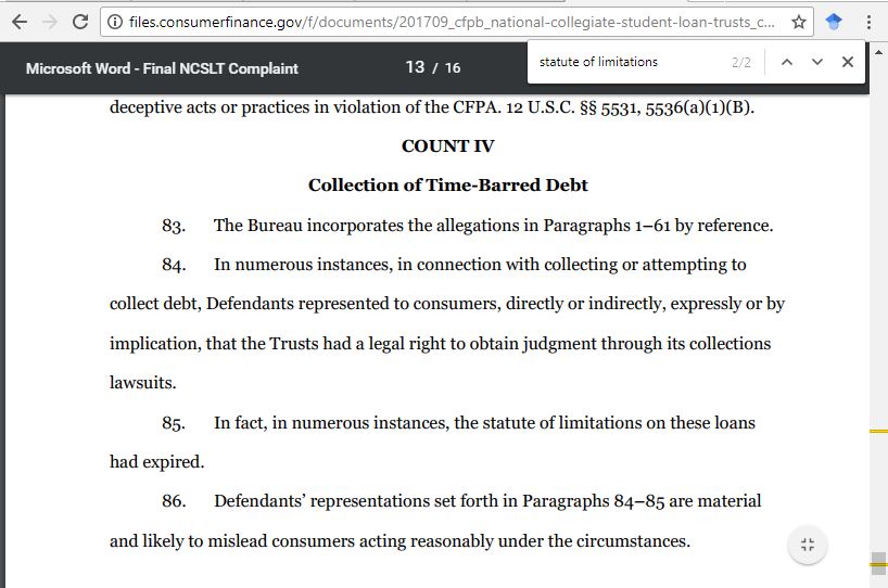 Consumer Debt Litigation (mostly Texas) Should the CFPB enforce the