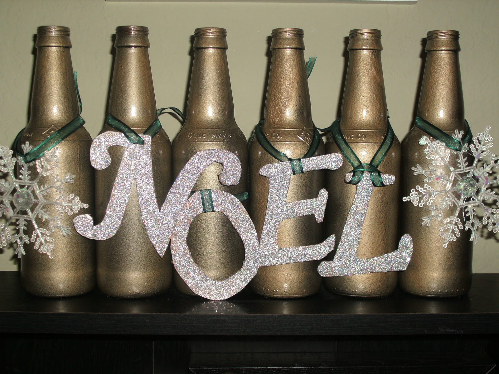 Where's My Dream Life? Upcycled Beer Bottle Christmas Decor