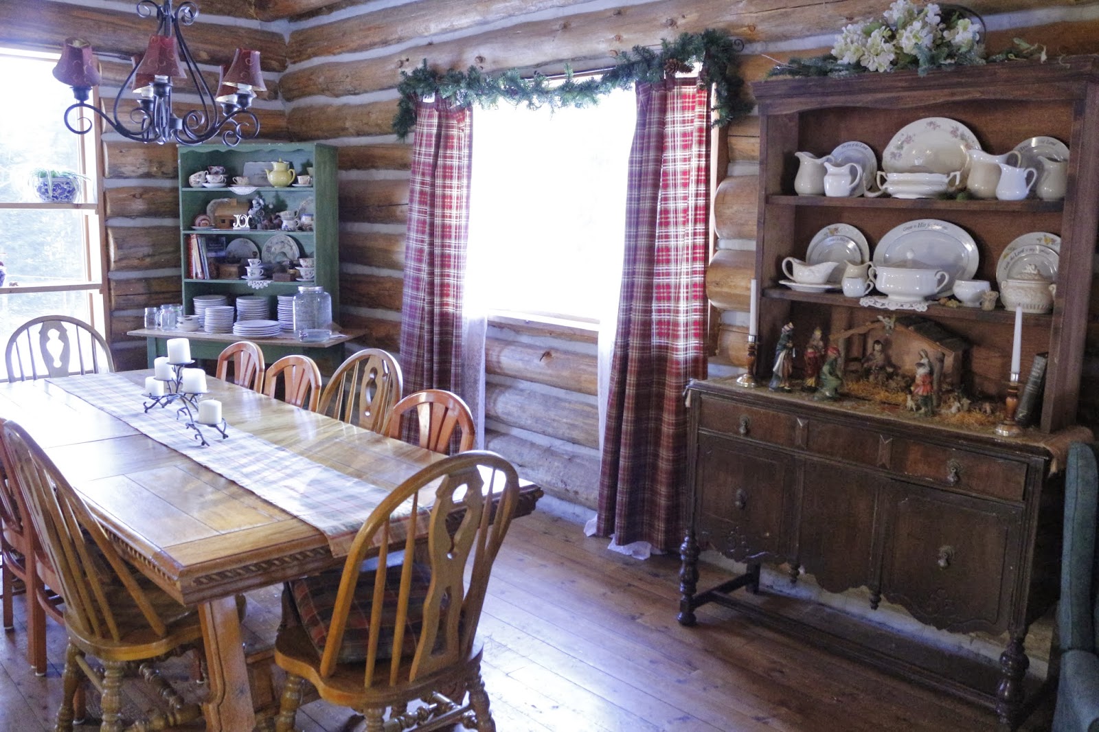 Life At Providence Lodge Log Cabin Christmas Decor