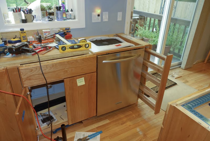 We're Remodeling the Kitchen! Dishwasher Installation