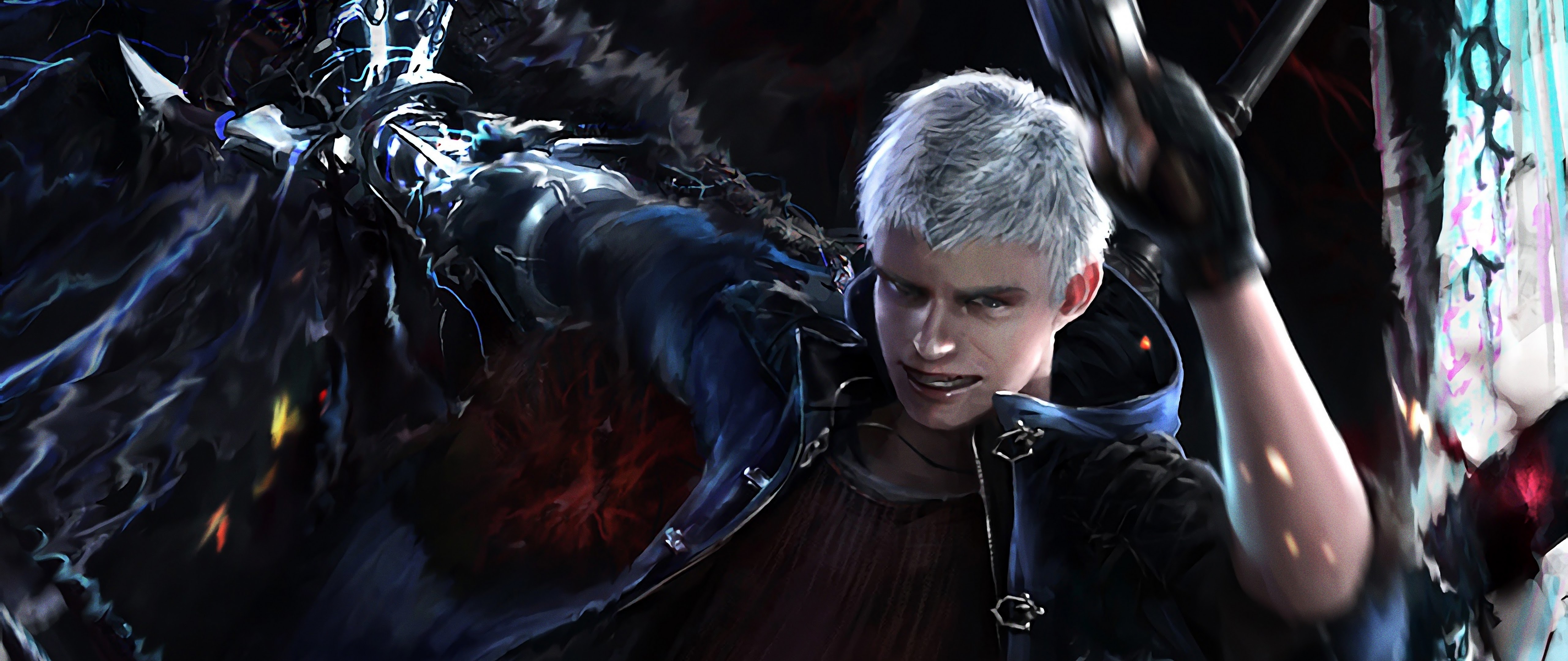 Dmc 5. Неро devil may cry 5. Nero battle. Nero battle. Devil trigger nero's battle theme.